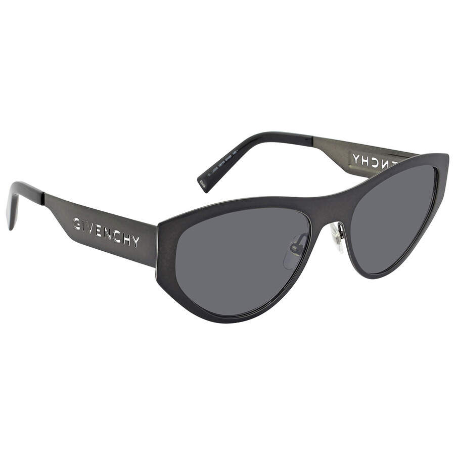 Givenchy Gray Gold Mirrored Cat Eye Ladies Sunglasses GV 7203/S V81 57