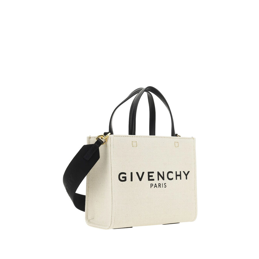 Givenchy Ivory Canvas Mini G-tote Handbag In Neutral