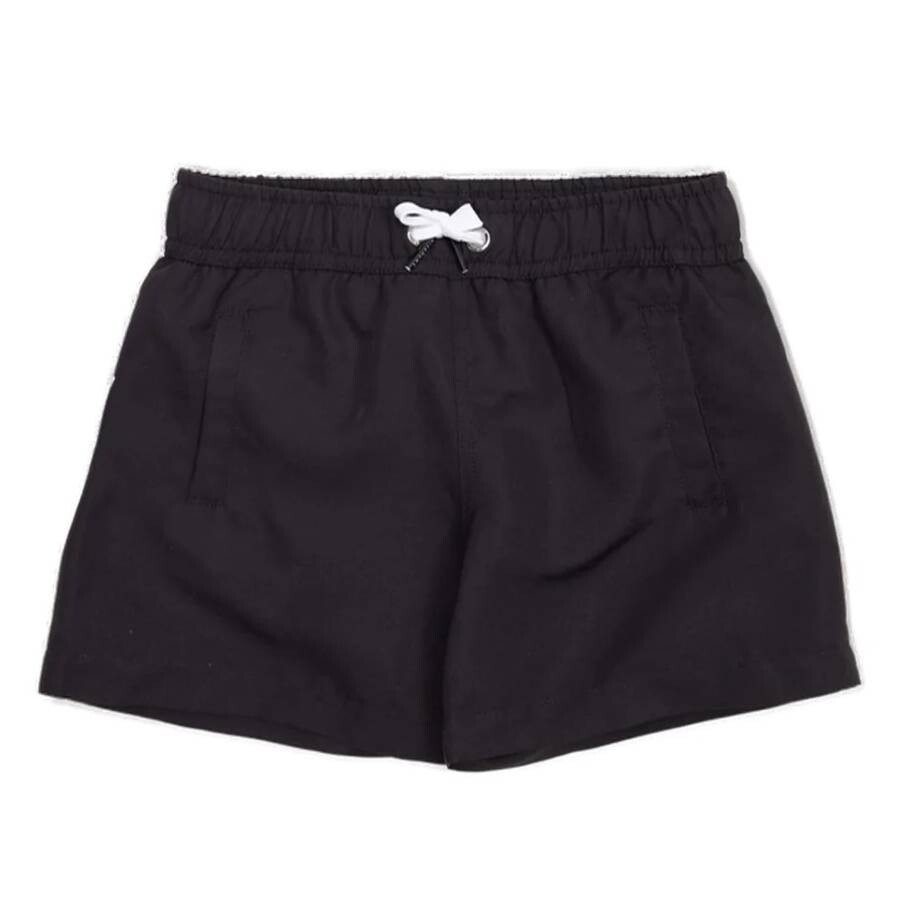 Givenchy Kids Drawstring Logo Swim Shorts In Black