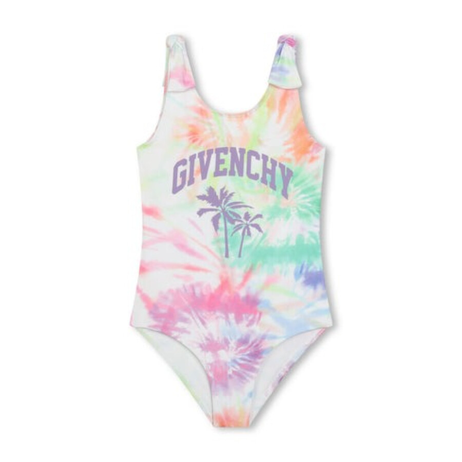 GIVENCHY GIVENCHY KIDS LOGO-PRINT CREW-NECK SWIMSUIT