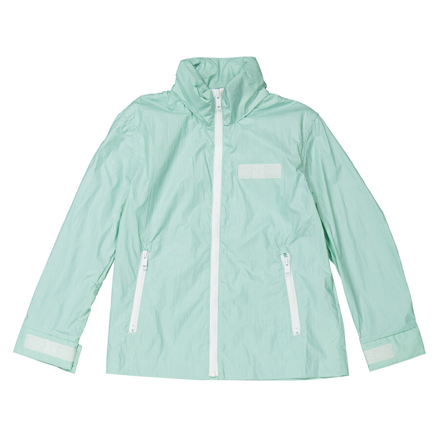 Kids Logo-Print Hooded Windbreaker Jacket