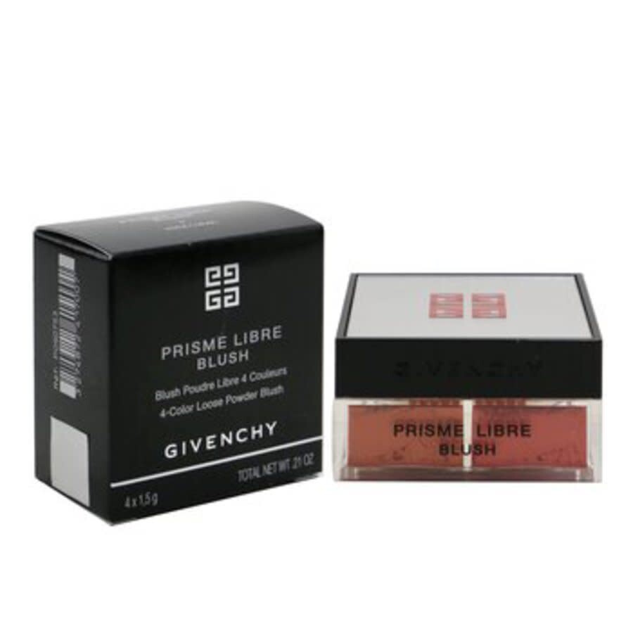 Givenchy Ladies Prisme Libre Blush 4 Color Loose Powder Blush # 3 Voile Corail Makeup 3274872417007 In Pink