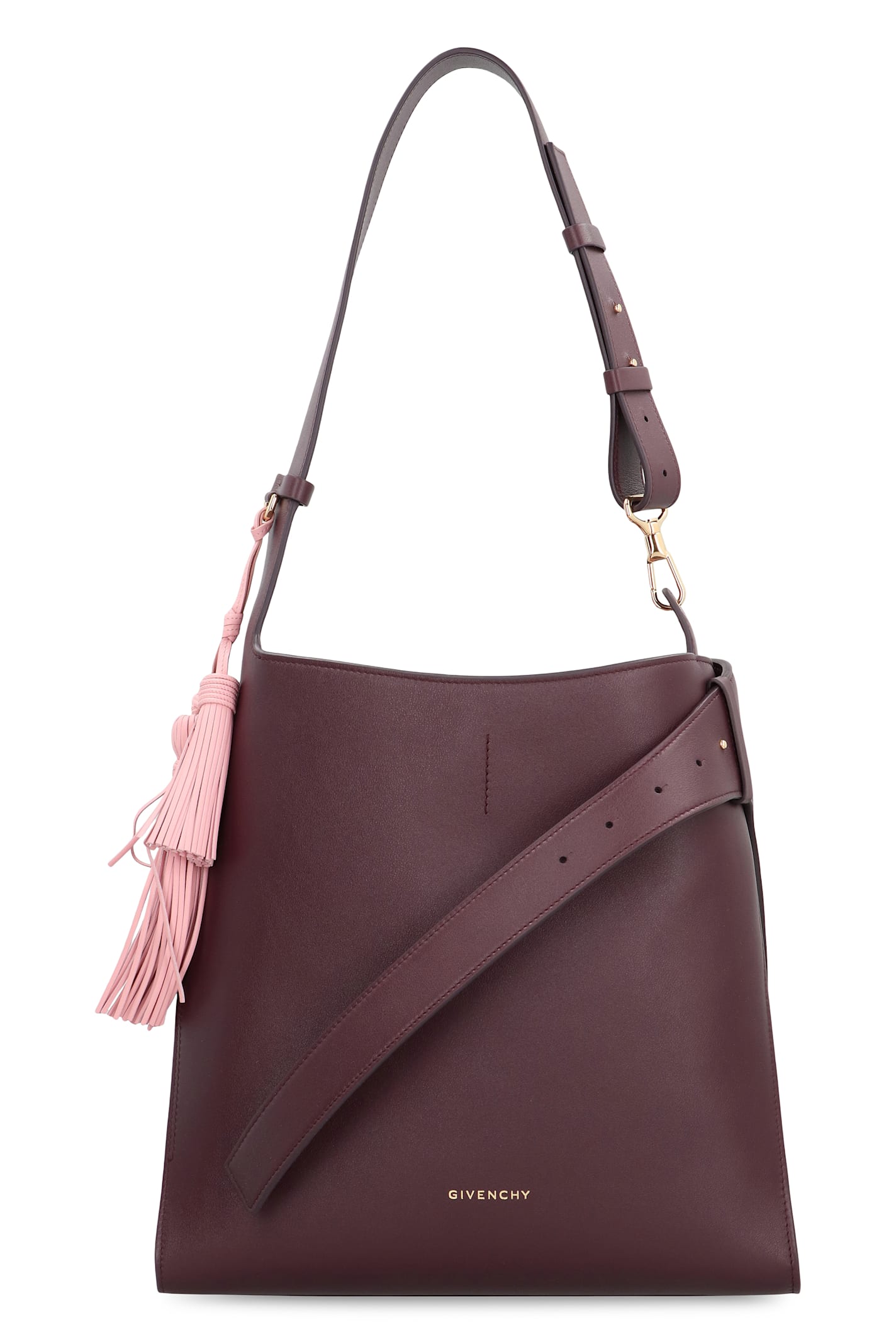 Givenchy Medium Belted Hobo Bag In Leather BB512ZB29Z_604