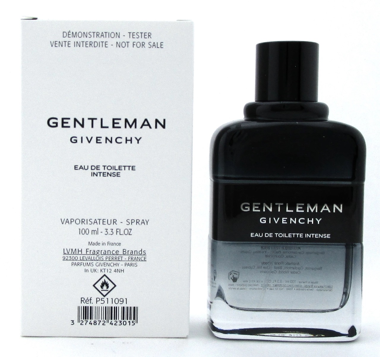Givenchy Men's Gentleman Intense EDT Spray 3.3 oz (Tester