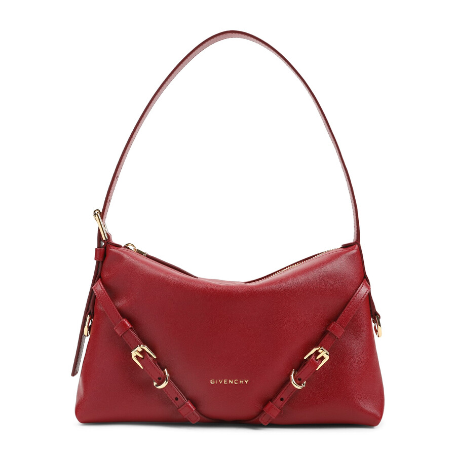 Givenchy Mini Voyou Buckle-detail Leather Tote Bag In Red