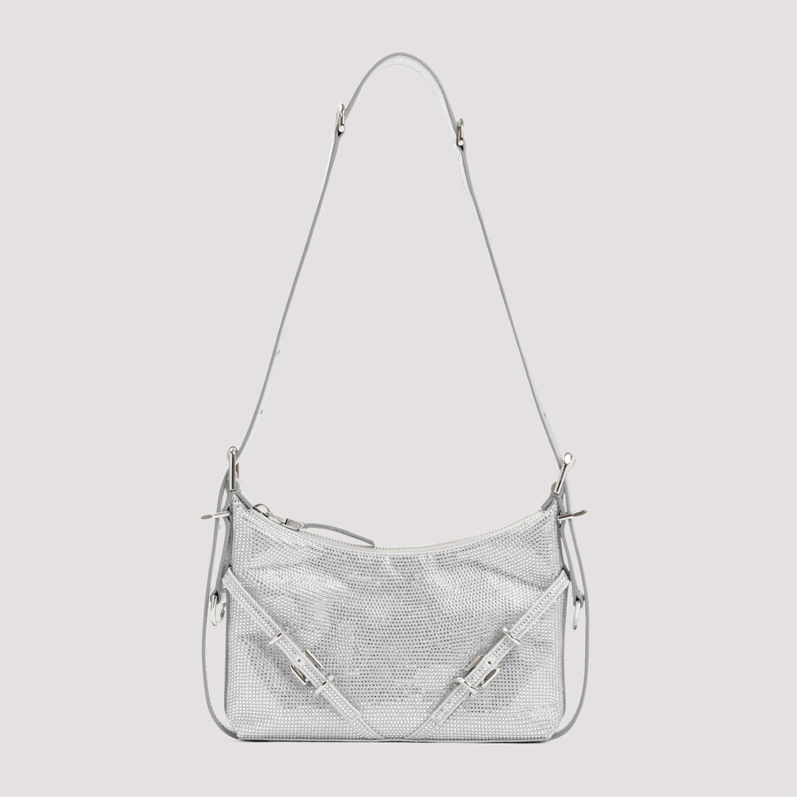 Givenchy Versatile Mini Crossbody Bag With Adjustable Strap In Silver