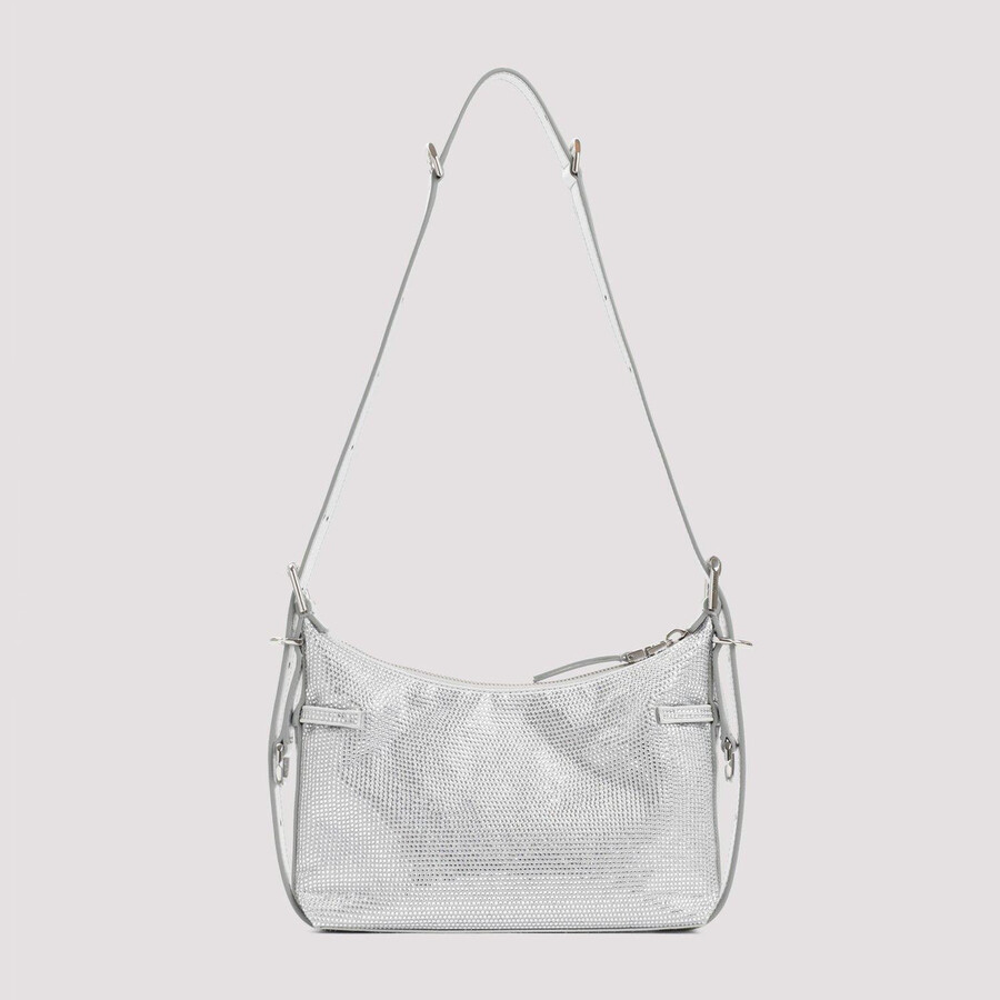 Givenchy Versatile Mini Crossbody Bag With Adjustable Strap In Silver