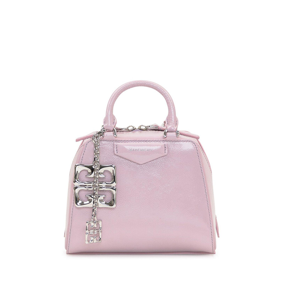 Givenchy Antigona Cube Nano Leather Handbag In Purple