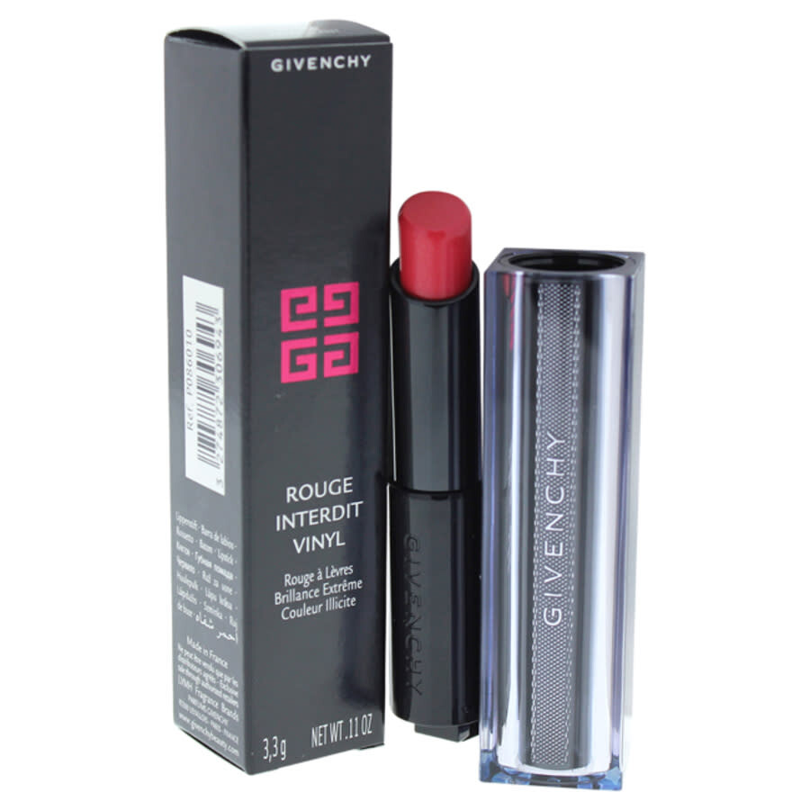 Givenchy / Rouge Interdit Vinyl Color Enhancing Lipstick (n10) Rouge Provocant In Pink