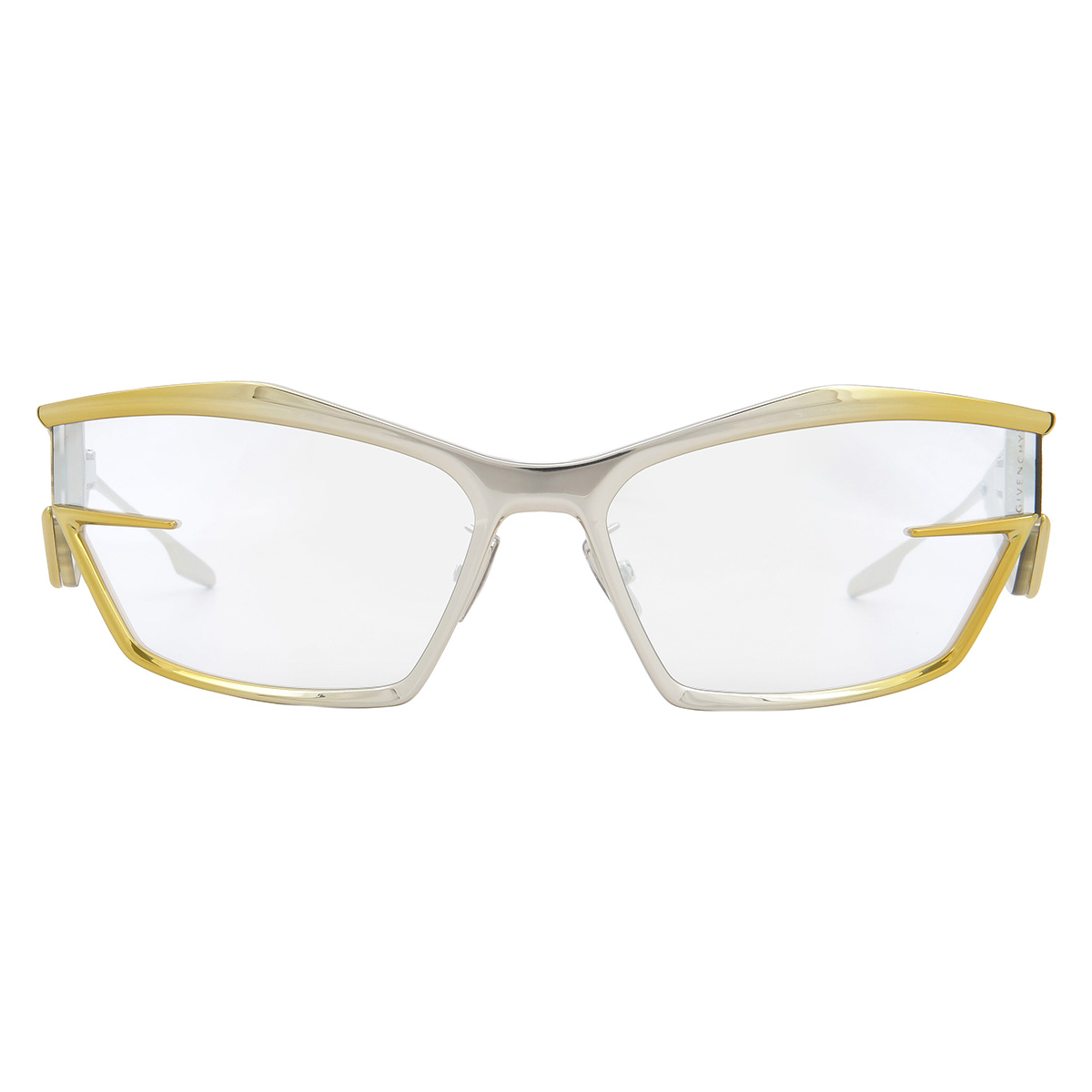 New! GIVENCHY Sunglasses GV40066U 01A, 100% Authentic (UNISEX) GIVENCHY GIV CUT 40066 Gold Mirrored Metal Runway Unisex  main image 2