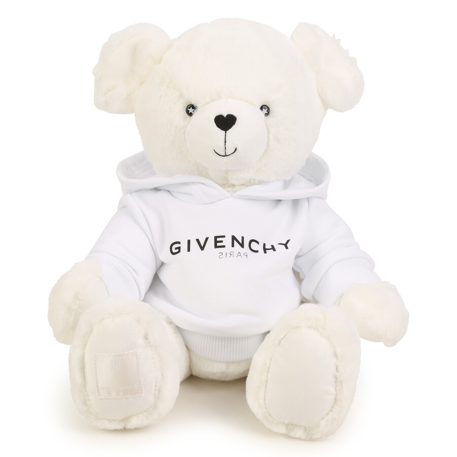 Givenchy Teddy Bear In Faux Fur In White