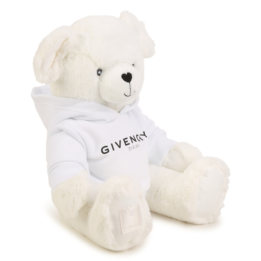 Givenchy Teddy Bear In Faux Fur In White