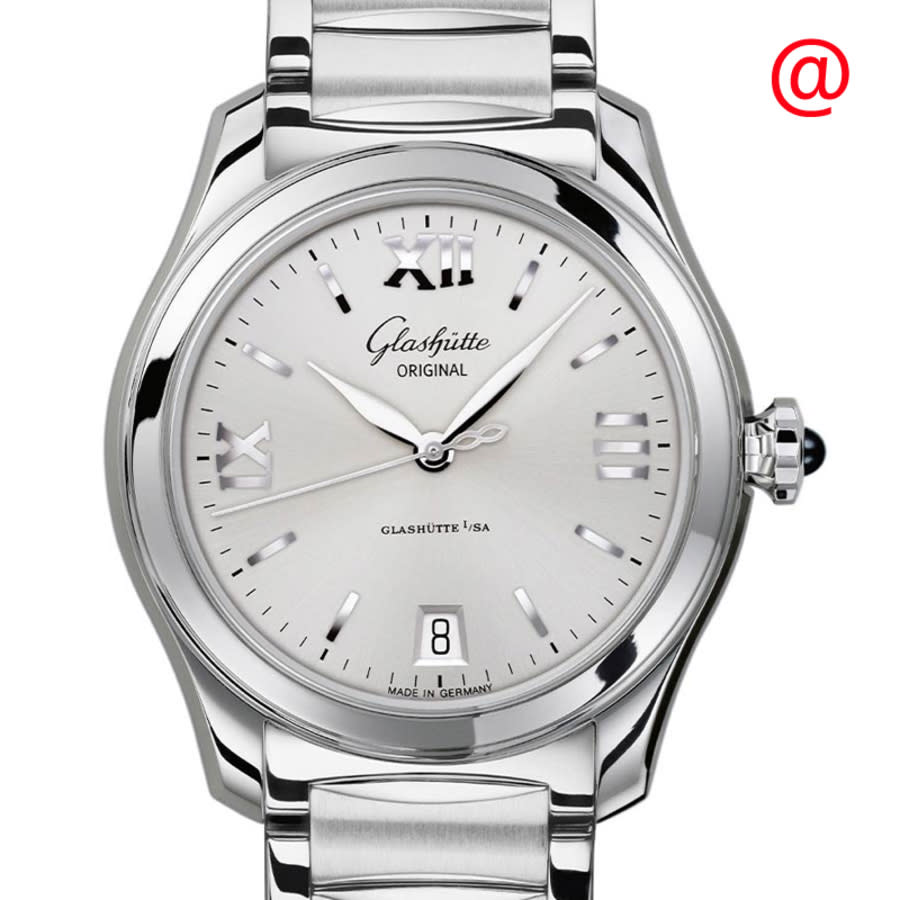 Glashutte Lady Serenade Automatic Silver Dial Ladies Watch 1-39-22-02-02-34