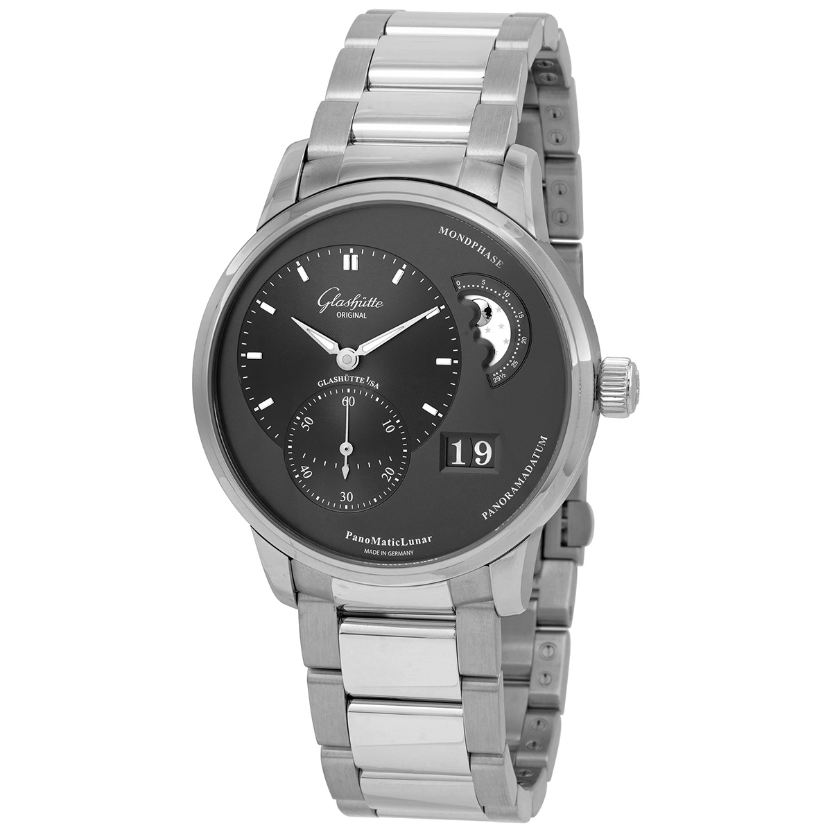 Glashutte Original PanoMaticLunar Automatic Men's Watch 1-90-02-43-32-24