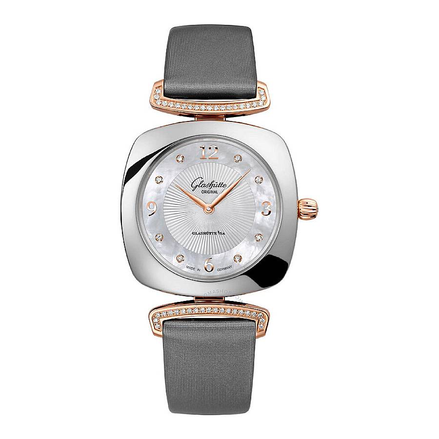 Glashutte Original Pavonina Quartz Diamond Ladies Watch 10302041634