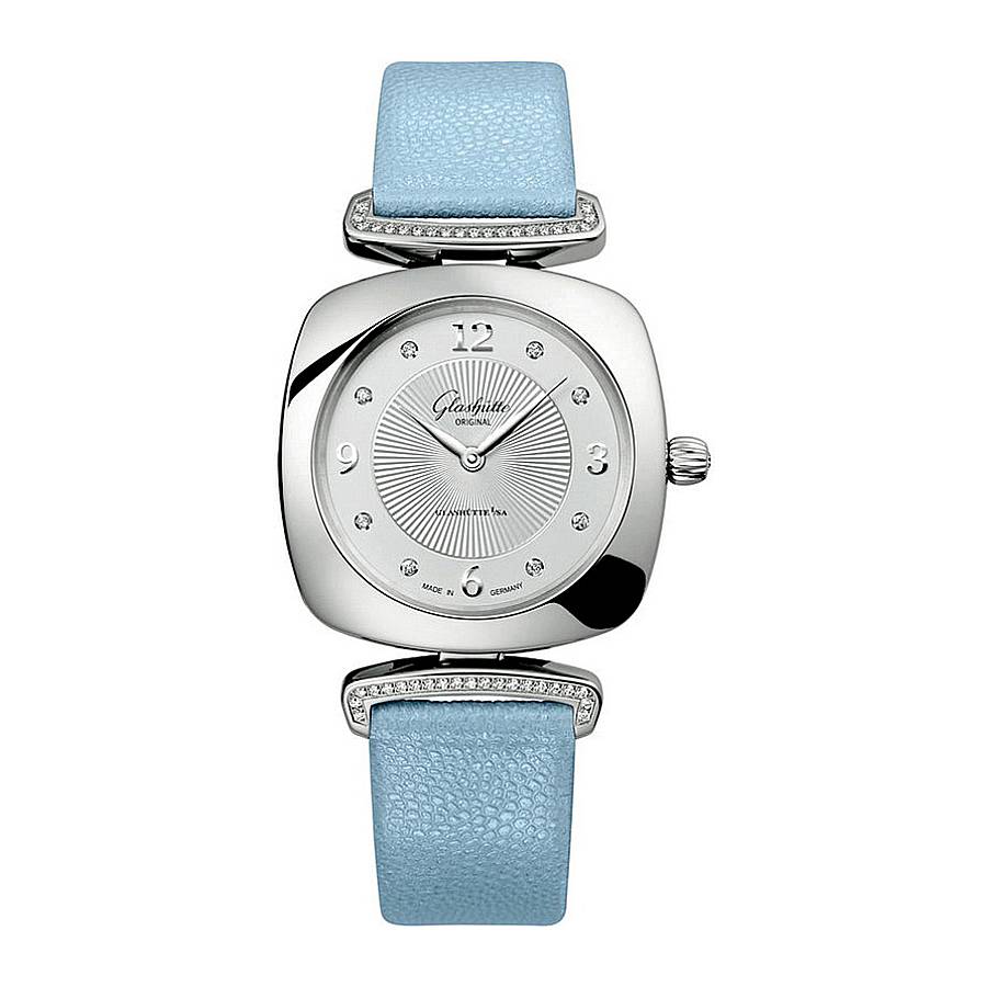 Glashutte Original Pavonina Quartz Diamond Silver Dial Ladies Watch W10302121235