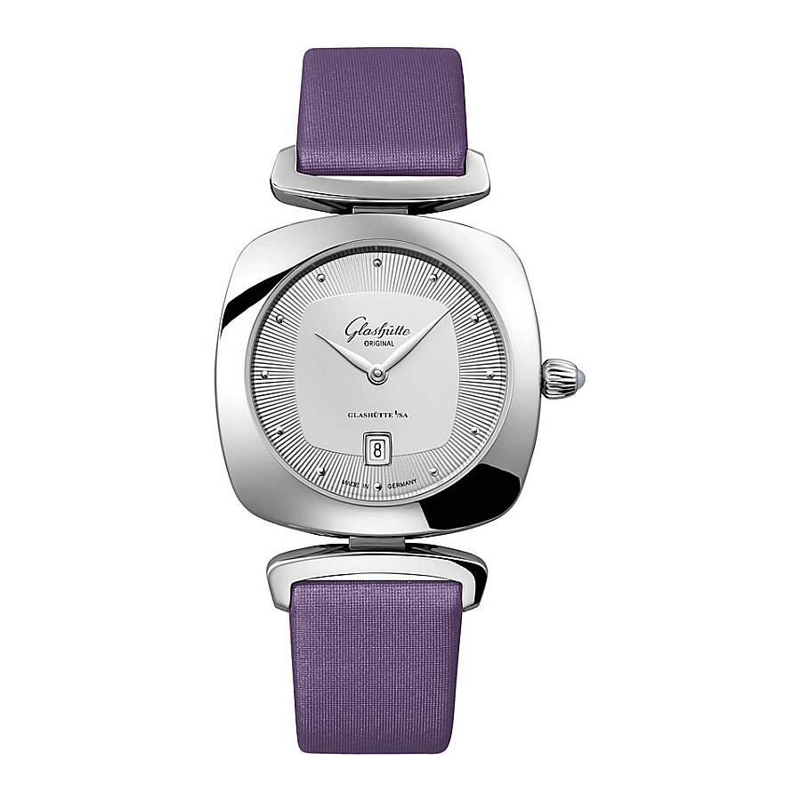 Glashutte Original Pavonina Quartz Silver Dial Ladies Watch 1-03-01-15-02-04