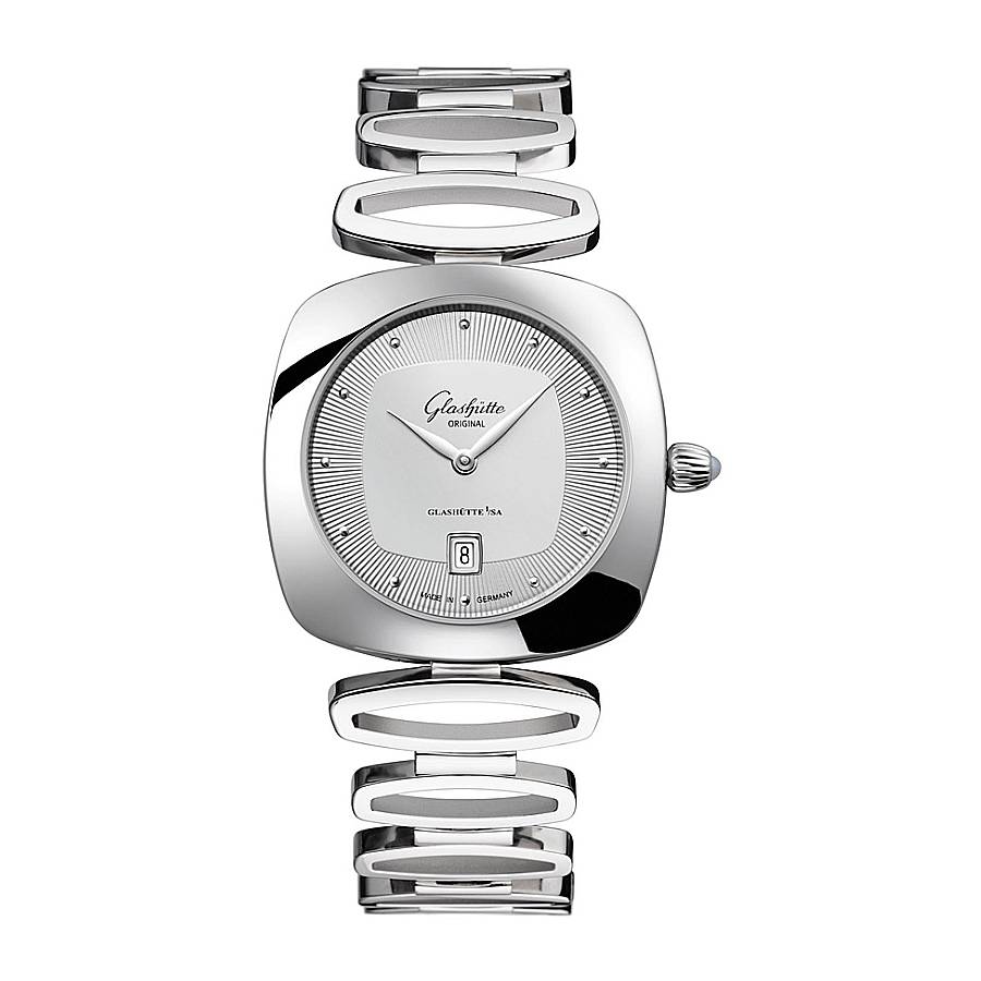 Glashutte Original Pavonina Quartz Silver Dial Ladies Watch 1-03-01-15-02-14