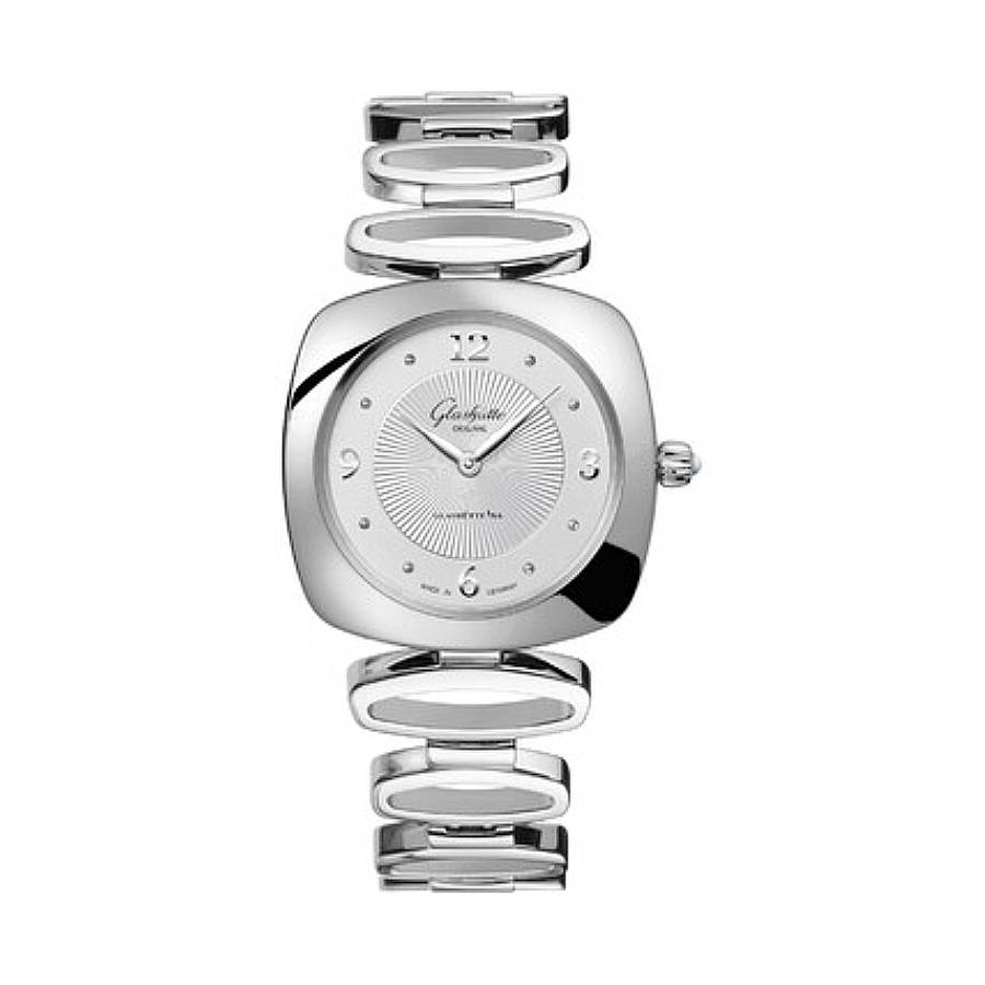 Glashutte Original Pavonina Quartz Silver Dial Ladies Watch W10302100214