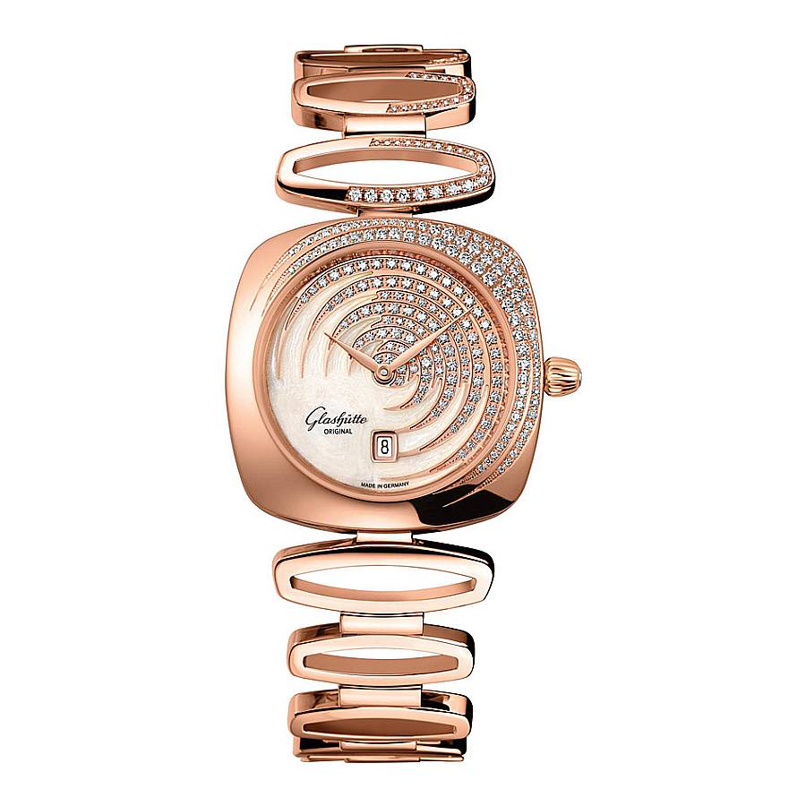 Glashutte Original Pavonina Quartz White Dial Ladies Watch 1-03-01-03-15-11