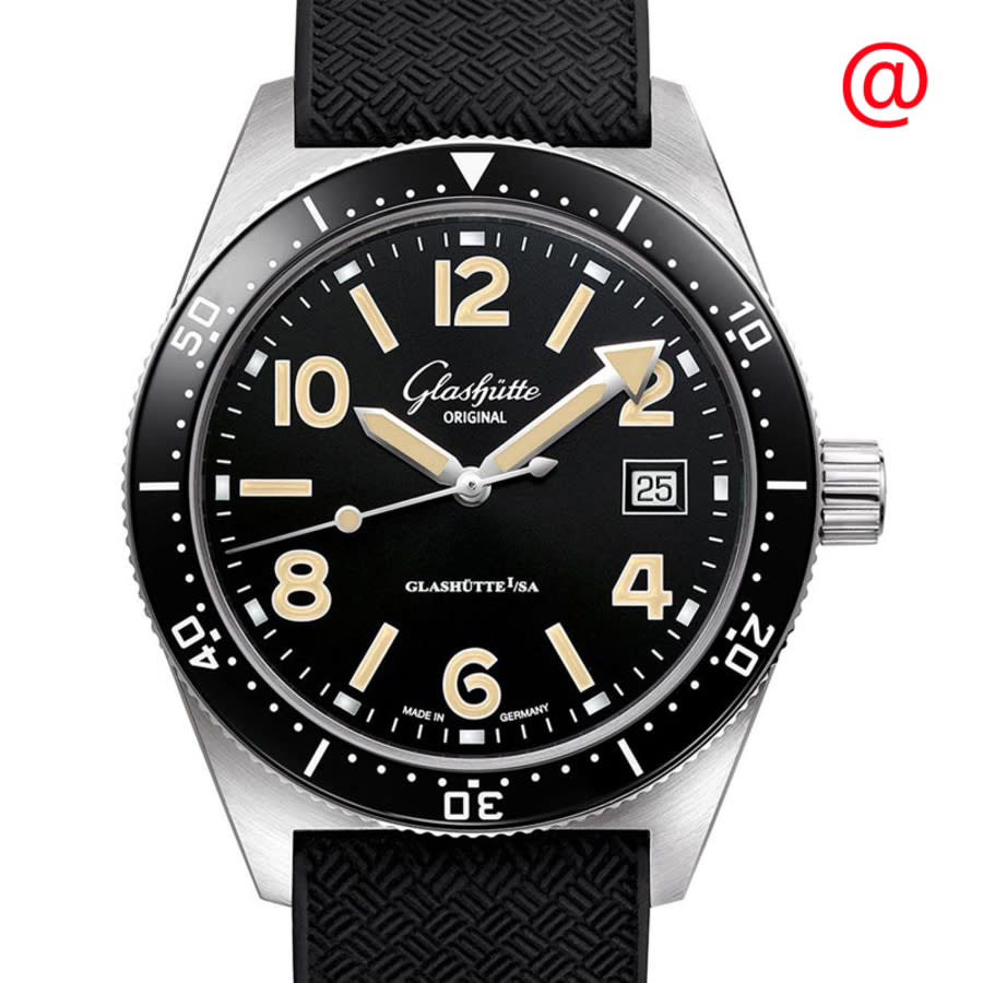 Glashutte Original SeaQ Automatic Black Dial Men's Watch 1-39-11-06-80-33