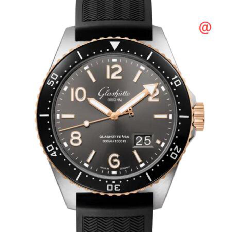 Glashutte Original SeaQ Panorama Date Automatic Grey Dial Men's Watch 1-36-13-04-91-33