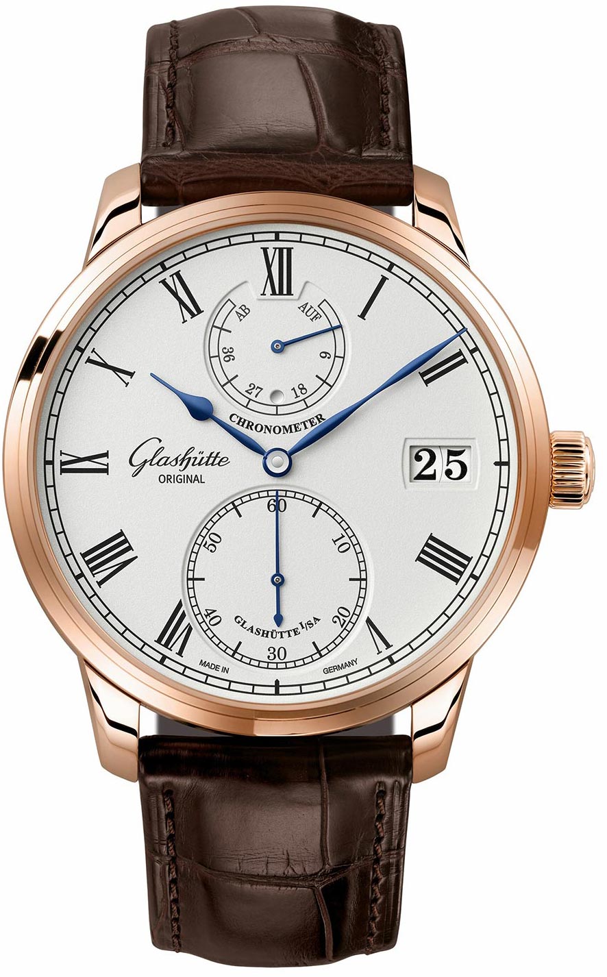 Glashutte Original Senator Chronometer Silver Dial Men's Watch 1-58-01-02-05-30