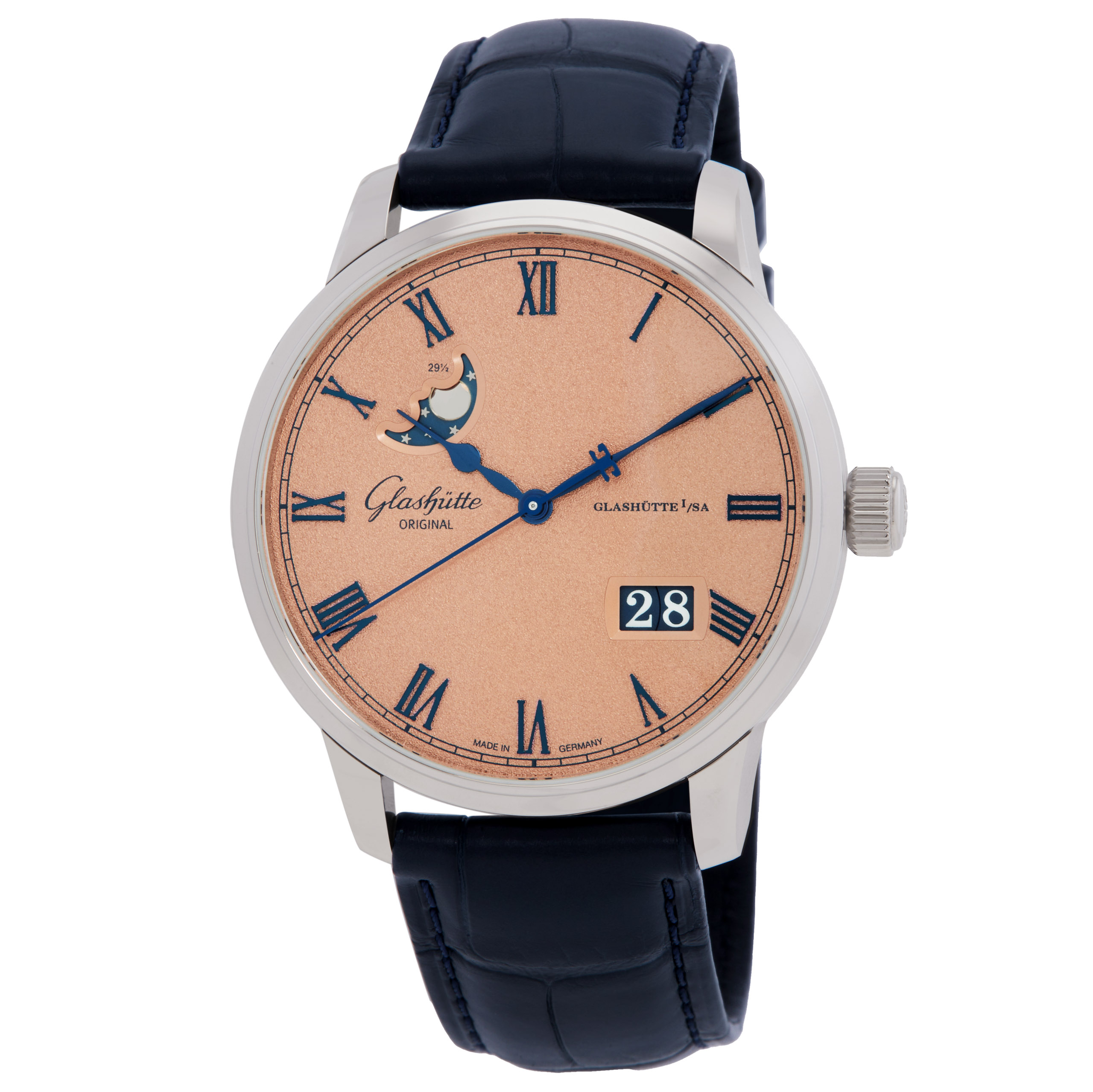 Glashutte Original Senator Excellence Panorama Automatic Moon Phase Men's Watch 36-24-04-02-61