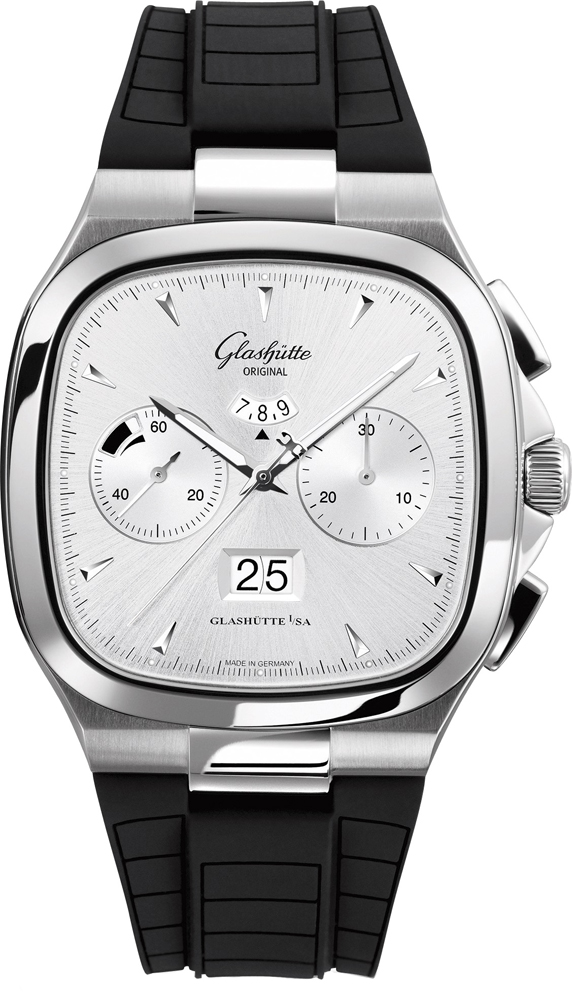Glashutte Original Seventies Chronograph Panorama Date Automatic Silver Dial Men's Watch 1-37-02-02-02-33