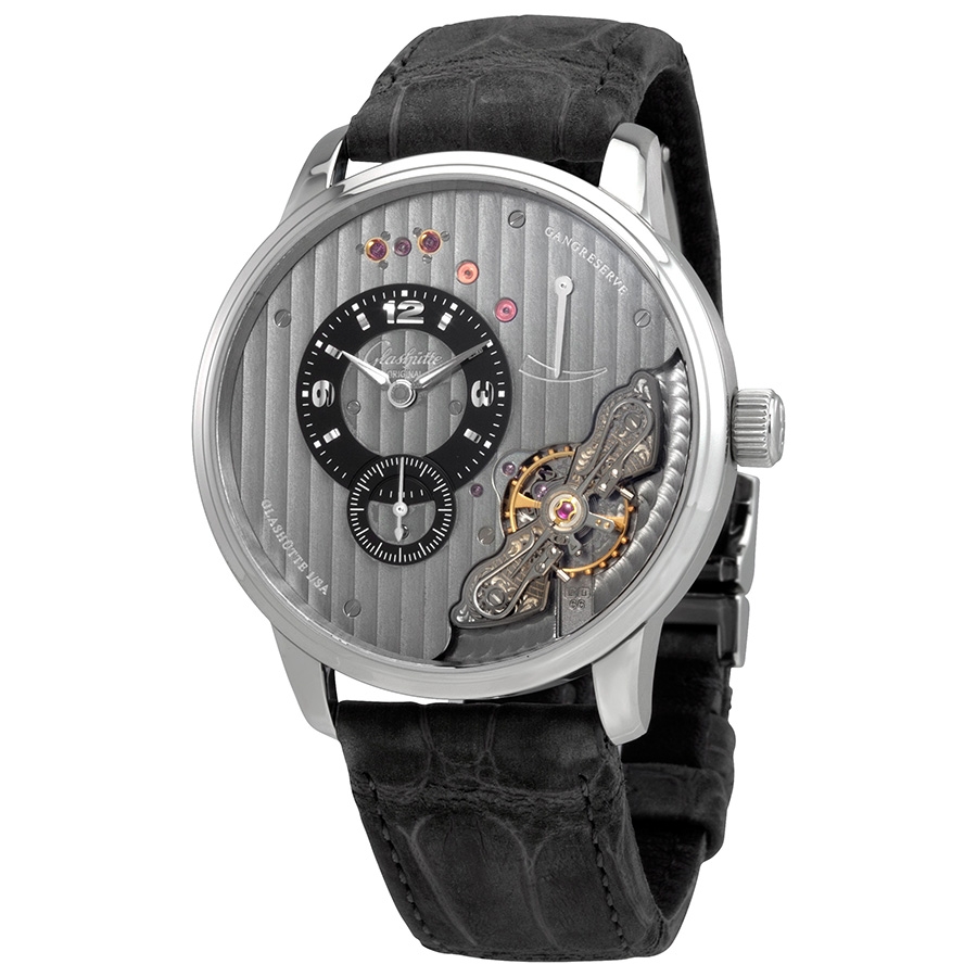 Glashutte PanoInverse XL Hand Wind Men's Watch 1-66-06-04-22-05