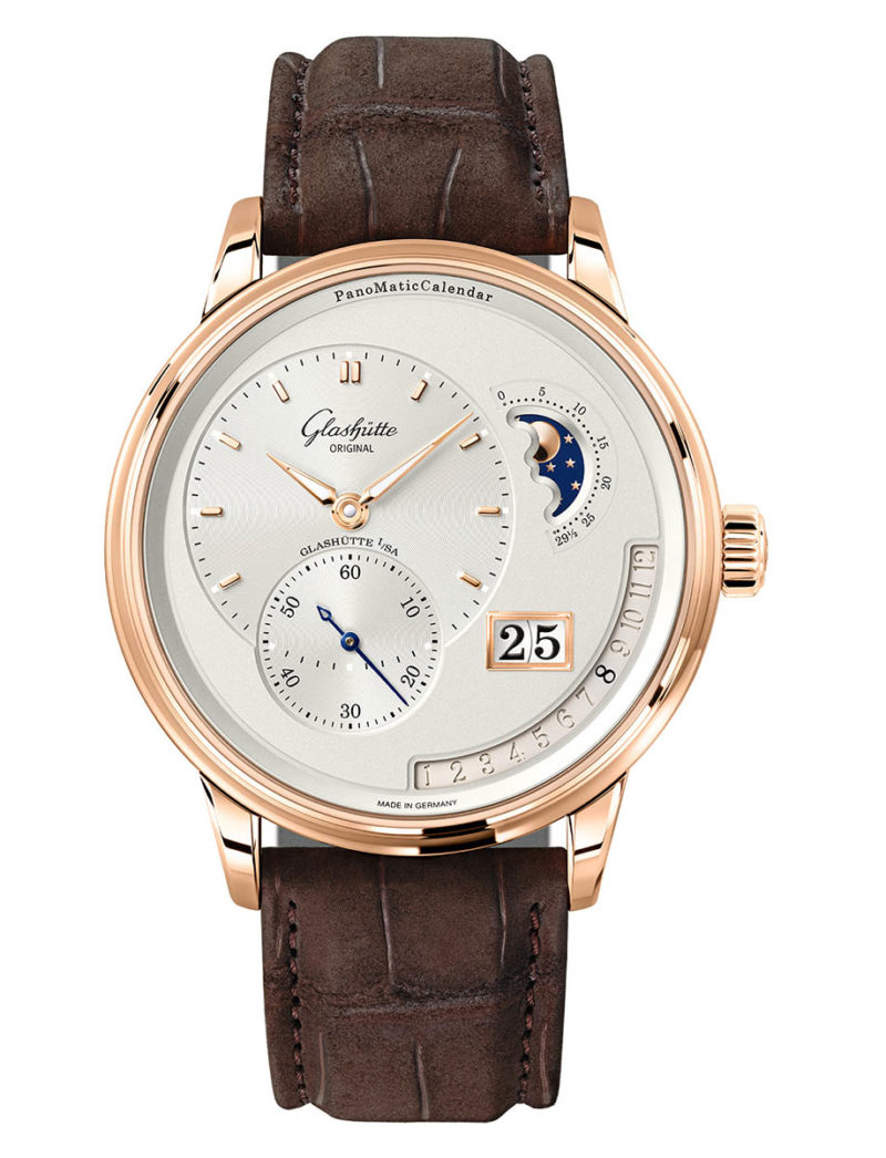 Glashutte PanoMaticCalendar Automatic Silver Dial Men's Watch 1-92-09-02-05-62