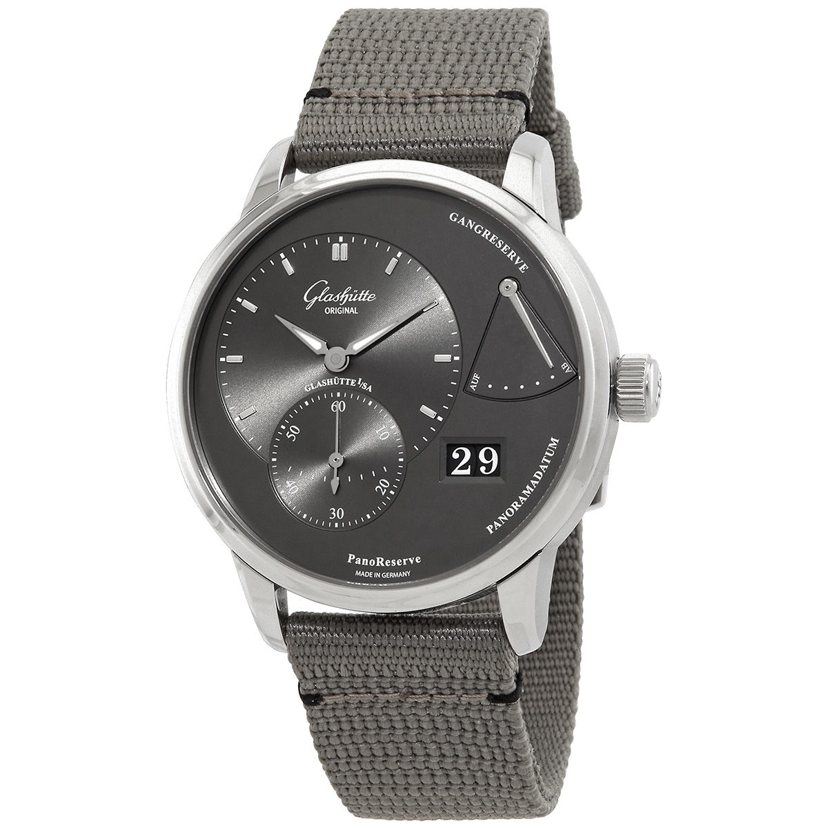 Glashutte PanoReserve Hand Wind Men's Watch 1-65-01-23-12-66