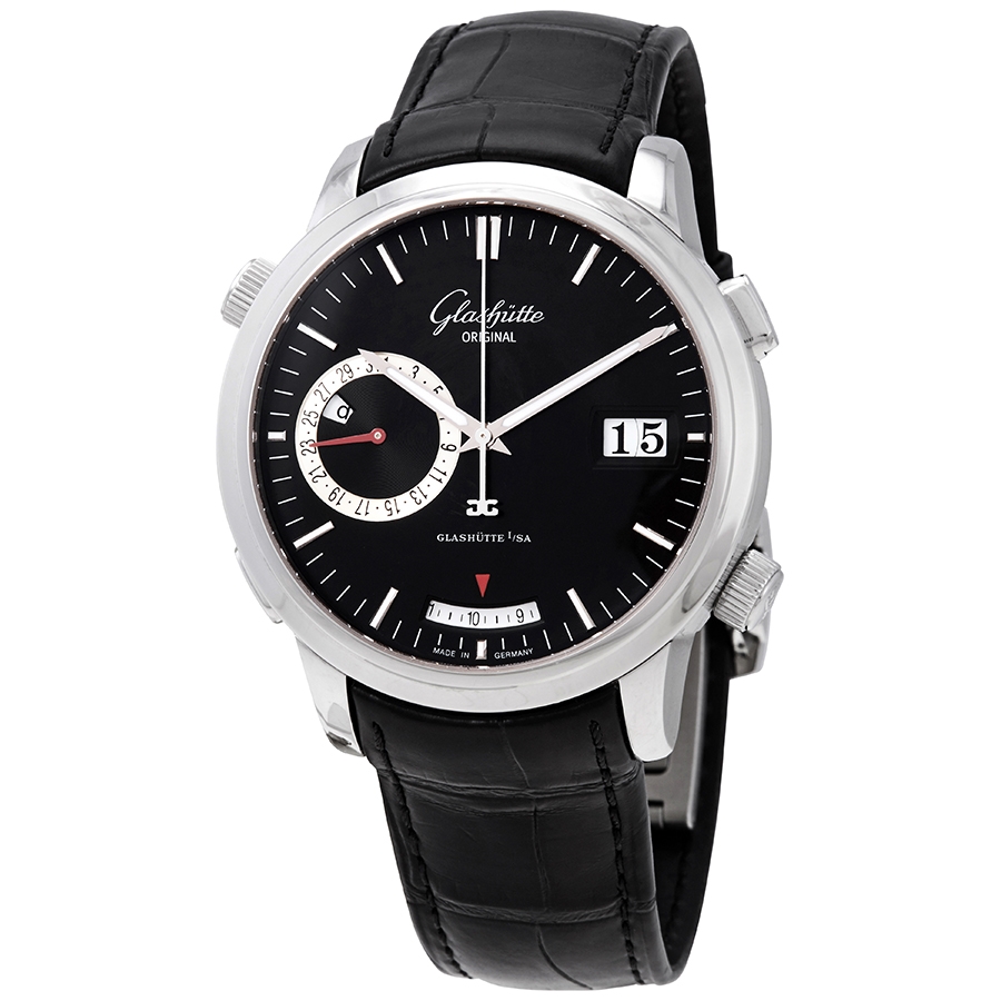 Glashutte Senator Black Dial Automatic Men's Watch 100-13-02-02-04