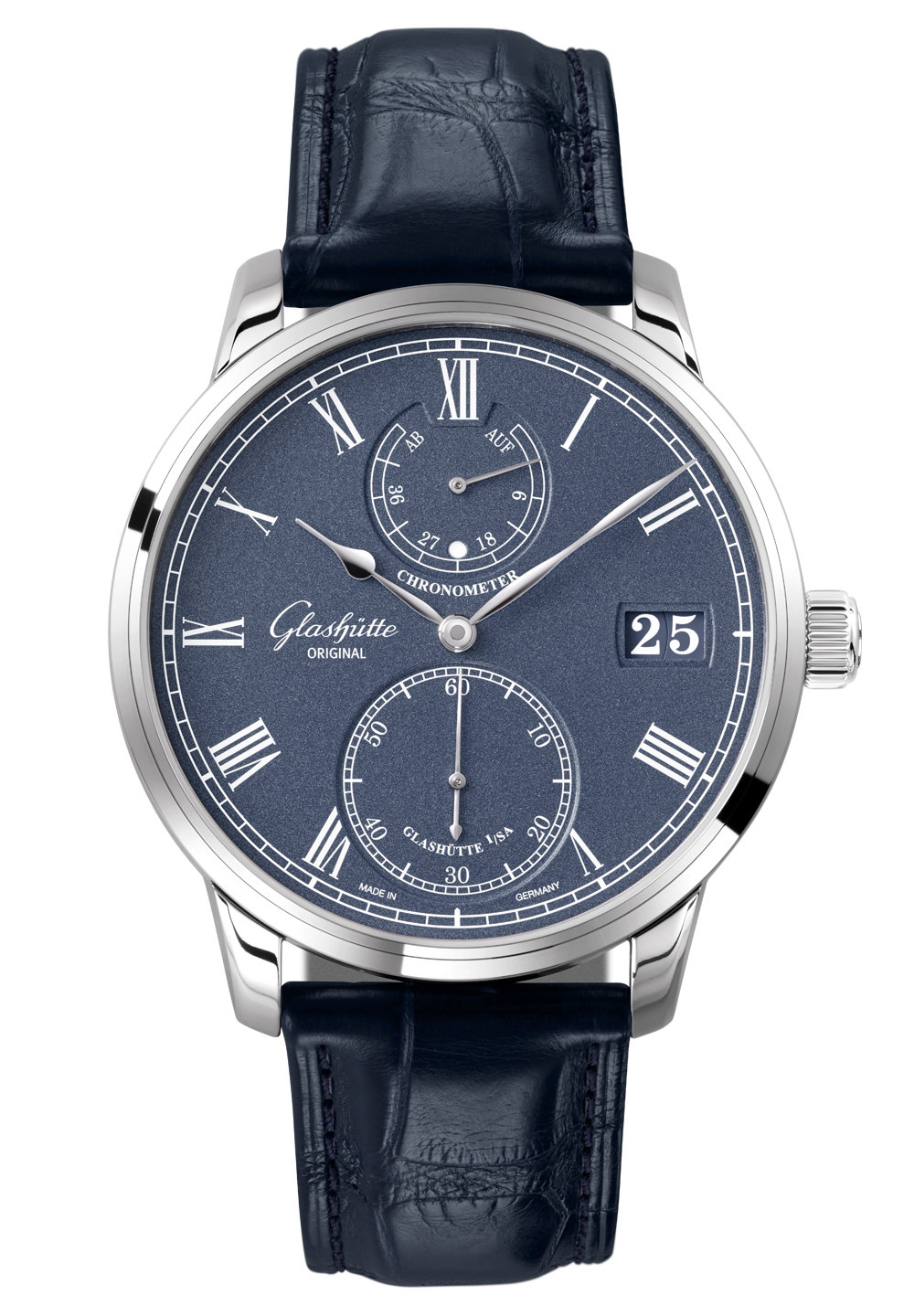 Glashutte Senator Chronometer Blue Dial Men's Watch 1-58-01-05-34-30