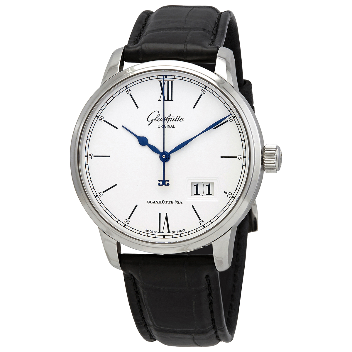 Glashutte Senator Excellence Panorama Automatic Silver Dial Men's Watch 1-36-03-01-02-30
