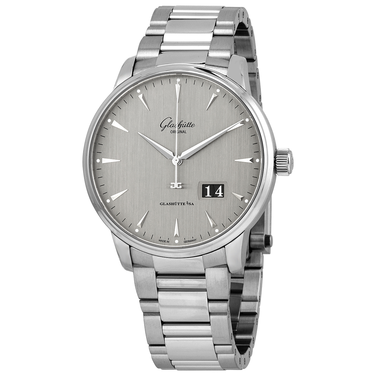 Glashutte Senator Excellence Panorama Date Automatic Grey Dial Men's Watch 1-36-03-03-02-70