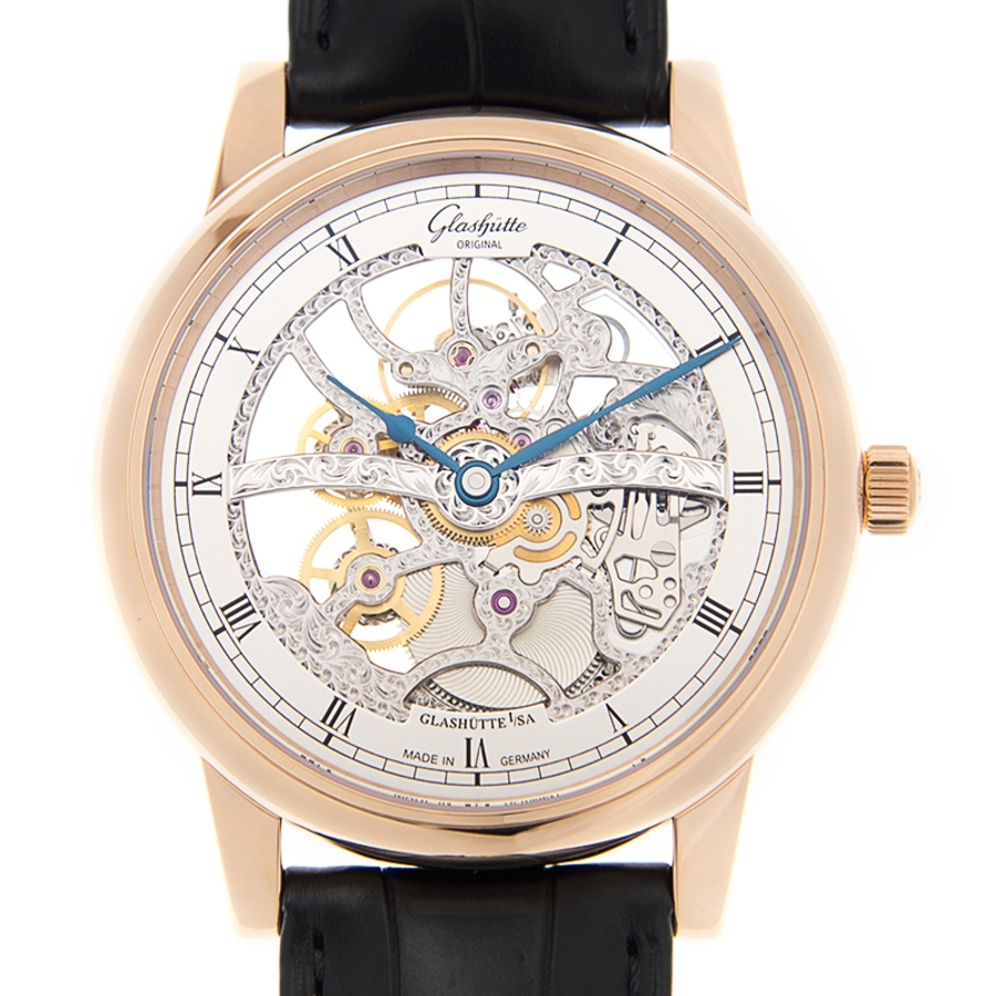 Glashutte Senator Hand Wind Silver Dial Men's Watch 1-49-18-01-05-30