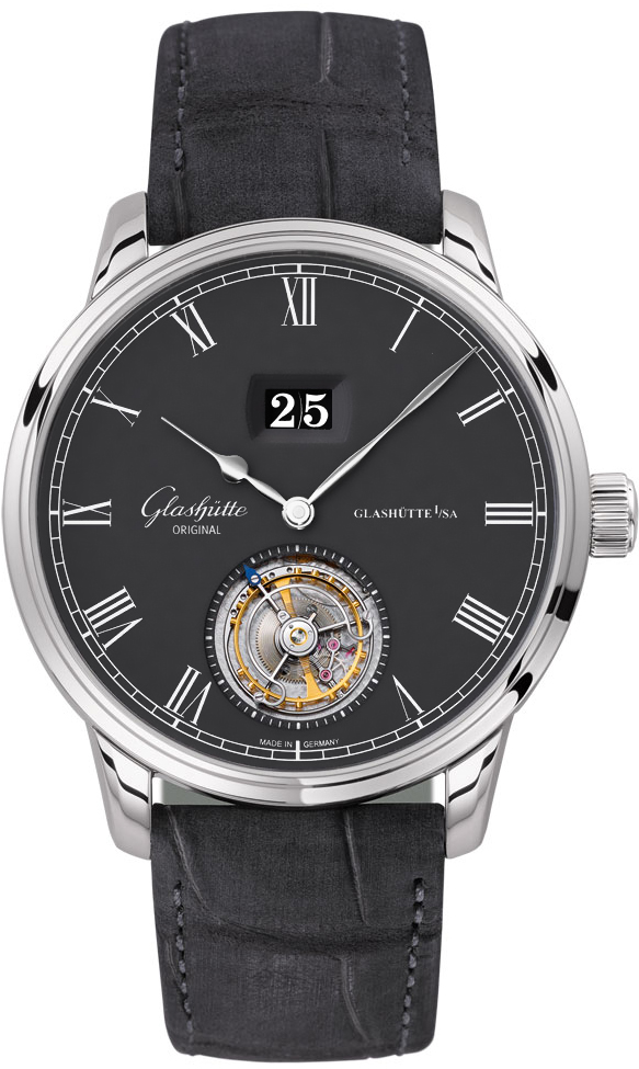 Glashutte Senator Tourbillon Automatic Grey Dial Men's Watch 1-94-03-04-04-04