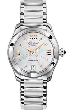 Glashutte Serenade  Mother Of Pearl Dial Automatic Ladies Watch 39-22-12-02-34