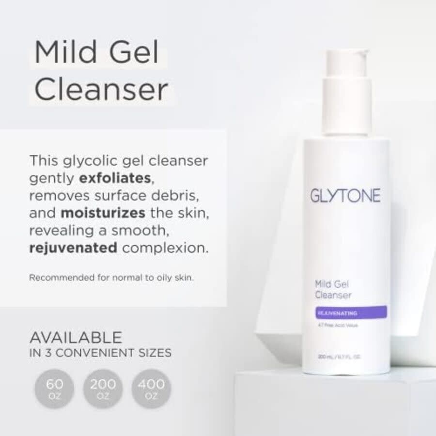 Glytone Mild Gel Cleanser 6.7 oz Skin Care 364760040080 In Transparent