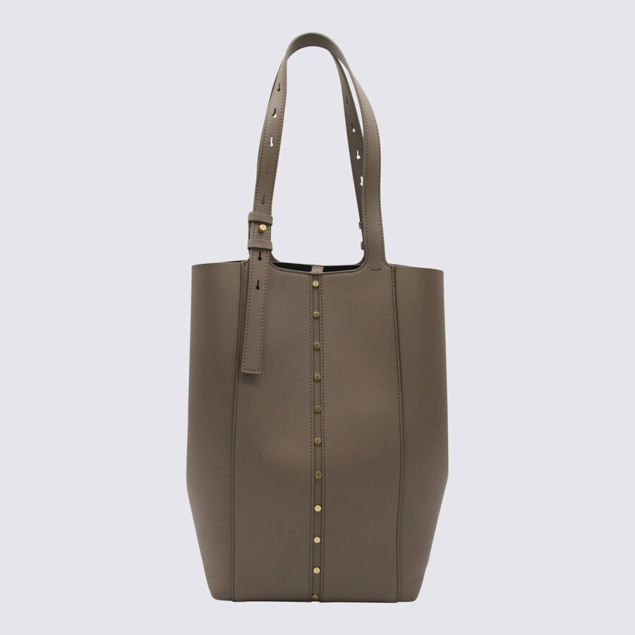 Golden Goose Beige Leather Totes In Brown
