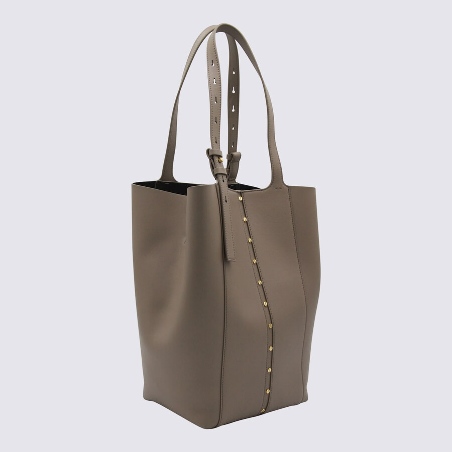 Golden Goose Beige Leather Totes In Brown