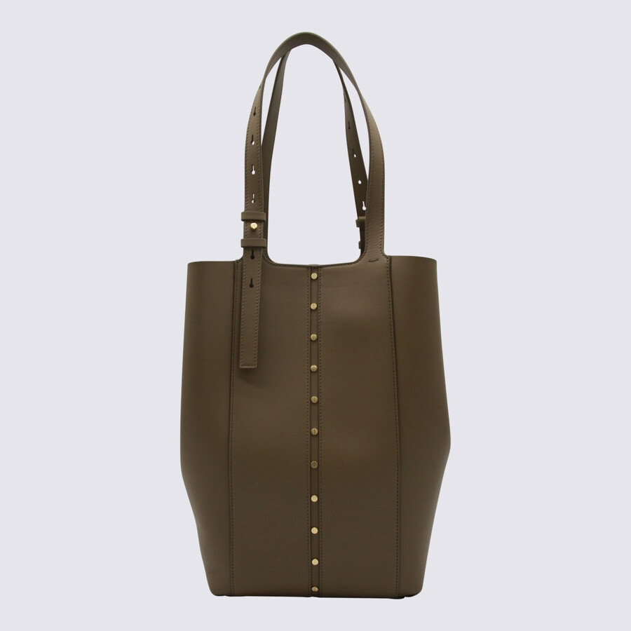 Golden Goose Studded Detail Adjustable Strap Tote Bag In Sand