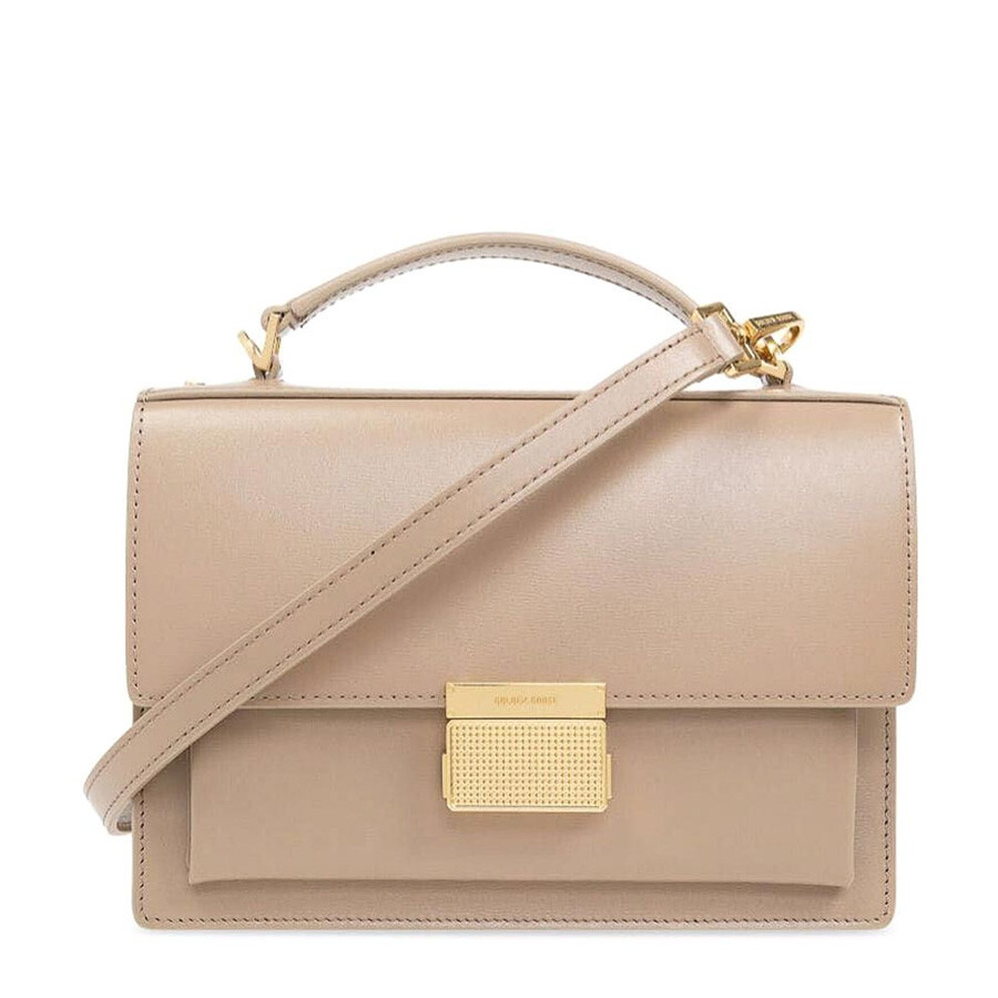 Golden Goose Beige Calf Leather Bag In Neutral
