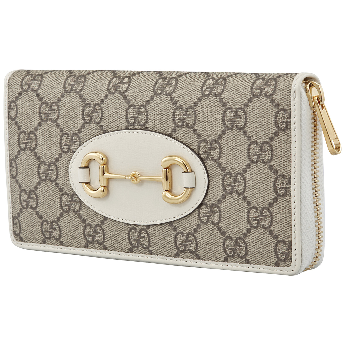 Gucci Beige Ladies Horsebit 1955 Zip Around Wallet 621889 92TCG 9761