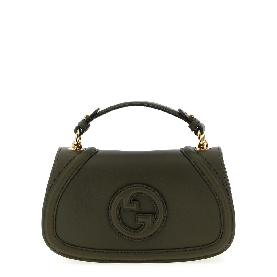 Gucci Medium Tote Bag With Gg Cross Detail In Green