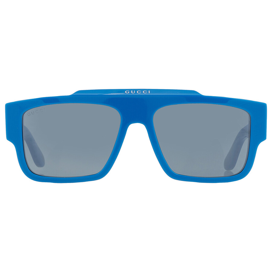 Shop Gucci Blue Browline Men's Sunglasses Gg1460s 004 56