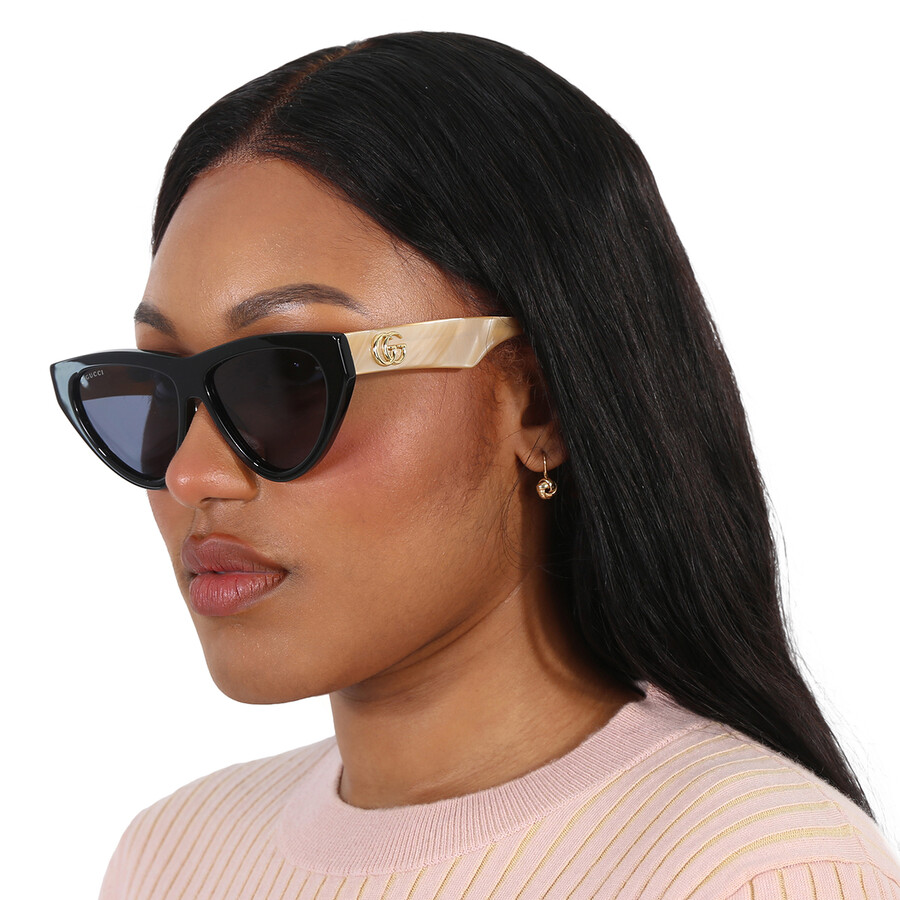 Gucci Blue Cat Eye Ladies Sunglasses Gg1333s 004 58 In Blue