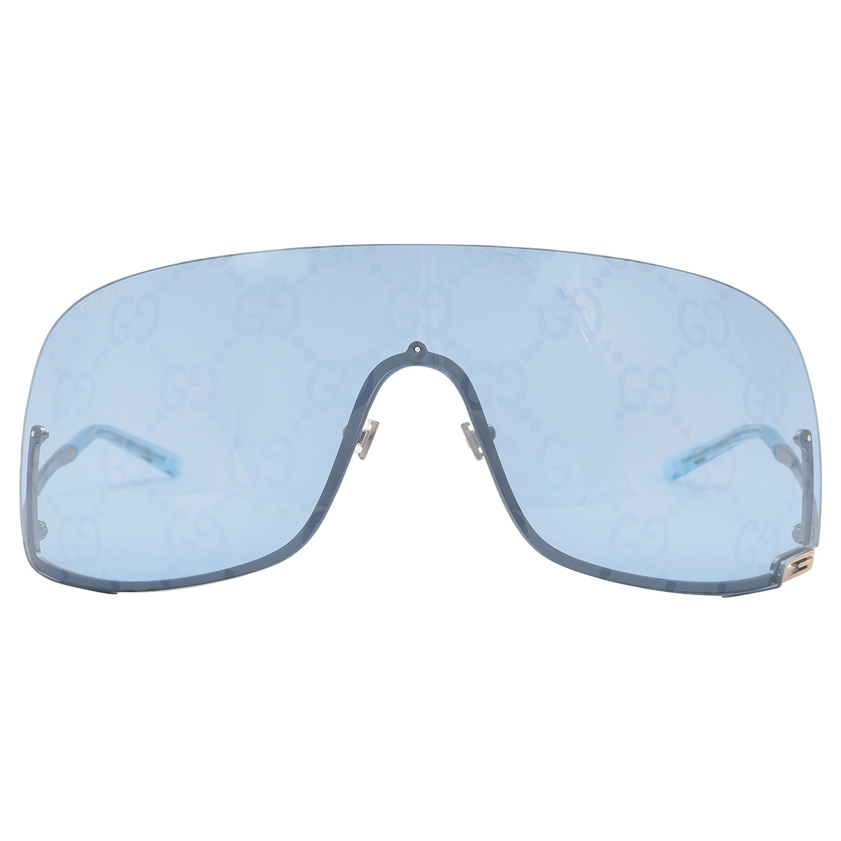Gucci Blue Logo Mirror Shield Unisex Sunglasses GG1560S 003 99
