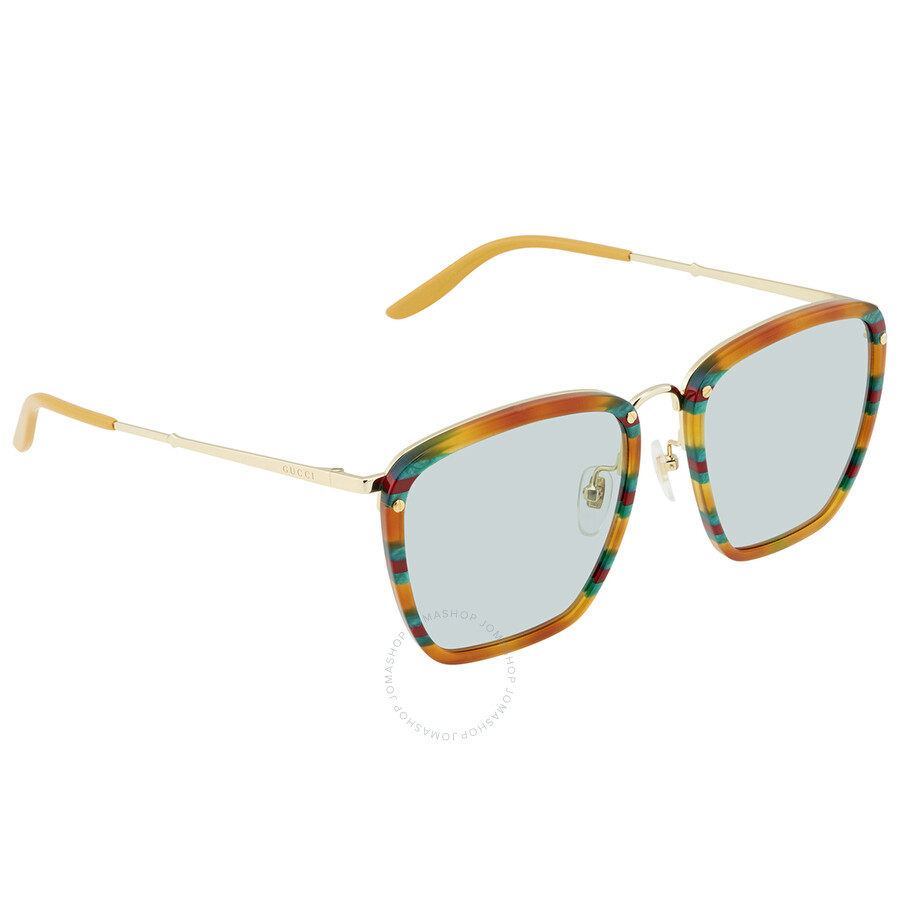 Gucci Blue Men's Sunglasses GG0673S003 56 889652281438 Sunglasses